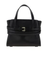 Moschino Structured Silhouette Handbag Top Handles In Black
