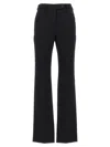 Moschino Straight-leg Pants With Front Pleat In Stretch Viscose