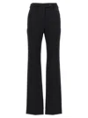 Moschino Straight-leg Pants With Front Pleat In Stretch Viscose