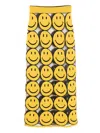 Moschino Smile-print Skirt In Multi