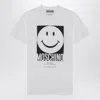 Moschino Crew Neck Graphic Print Short Sleeves T-shirt In White