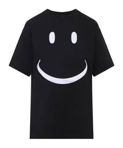 MOSCHINO SMILEY-FACE COTTON T-SHIRT