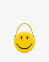 Moschino Smiley Face Shoulder Bag In Yellow