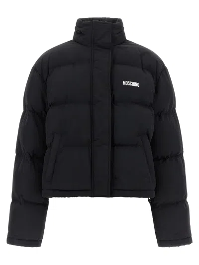 Moschino 'smiley' Bomber Jacket In Black