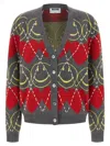 Moschino Smiley' Cardigan In Gray