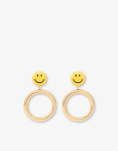 Moschino Smiley® Drop Earrings In Gold