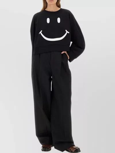 MOSCHINO SMILEY FACE KNITWEAR CREW NECK DESIGN