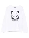 Moschino Smiley Face-motif Sweatshirt In White