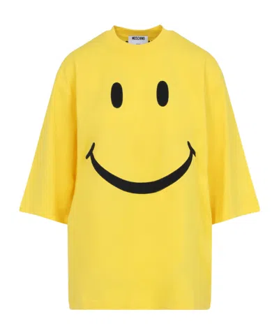 Moschino Smiley Face Print T-shirt