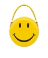 Moschino Smiley Face Shoulder Bag In Yellow