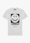 Moschino Crew Neck Graphic Print Short Sleeves T-shirt In White