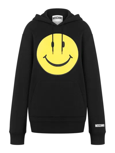 MOSCHINO SMILEY MOTIF PRINT SWEATSHIRT