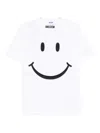 Moschino Smiley Face Regular Fit T-shirt In White