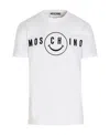 Moschino Man T-shirt White Size 44 Organic Cotton In White