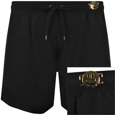 Moschino Smiley Swim Shorts Black