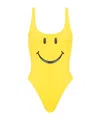 Moschino Smiley Swimsuit In Yellow