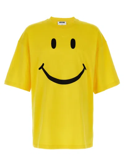 Moschino Smiley T-shirt In Yellow