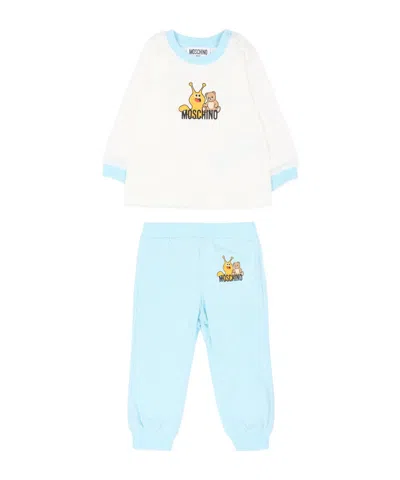 Moschino Snail-print Tracksuit Set In White