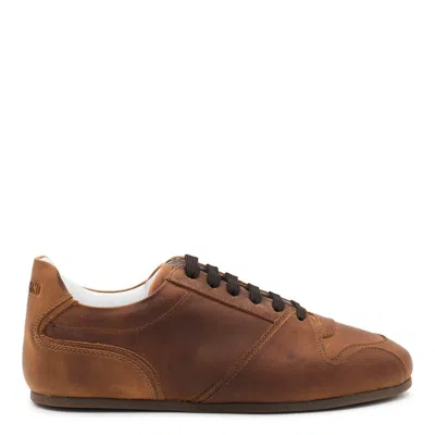Moschino Sneakers In Brown