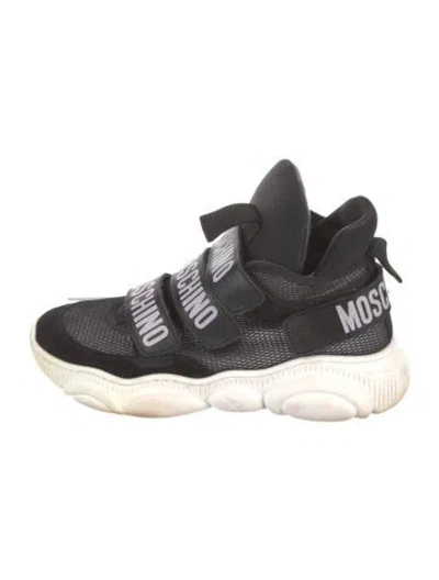 Pre-owned Moschino Sneakers In Black