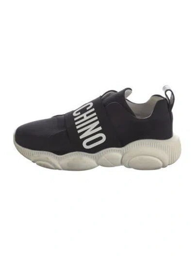 Pre-owned Moschino Sneakers In Black