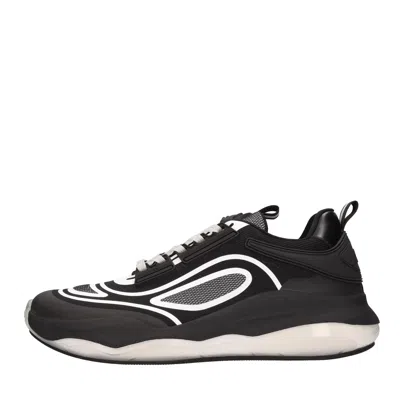 Moschino Kids'  Sneakers Black In Nero Neri E Grigi