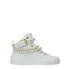Moschino Woman Sneakers White Size 10 Calfskin
