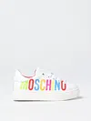 Moschino Logo-print Low Top Sneakers In 白色