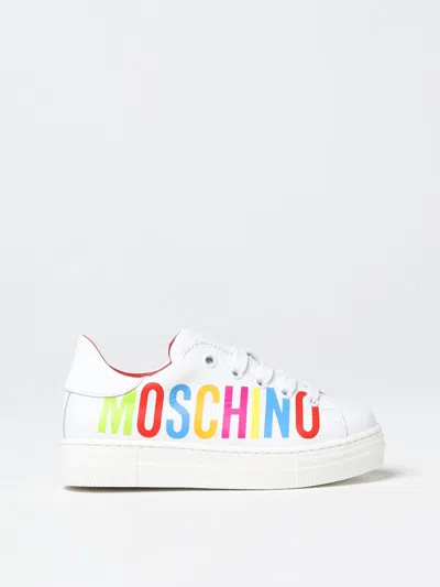 MOSCHINO SNEAKERS MOSCHINO KIDS COLOR WHITE,E32239001