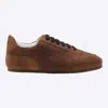 Moschino Low Top Sneakers Stitch Detailing In Brown