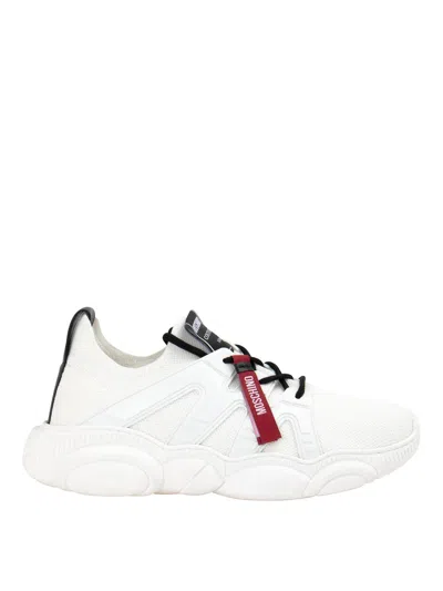 Moschino Men's Logo Chunky Low Top Sneakers In White