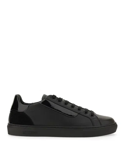 Moschino Sneaker With Logo In Black
