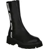 Moschino Woman Ankle Boots Black Size 8 Textile Fibers In Black