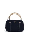 MOSCHINO SOFT BLACK POLYESTER BAG