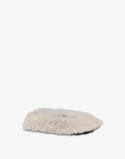 Moschino Soft Fabric Ballet Flats In White