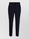 Moschino Tailored Black Trousers With Refined Cuffs In Blue