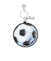 Moschino Soccer Ball Keychain In White