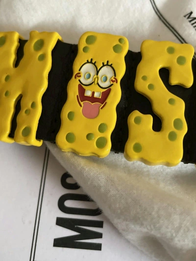 Pre-owned Moschino Spongebob Squarepants Nwt Bracelet In Black/yellow