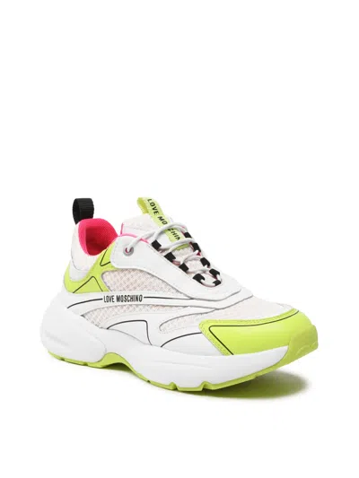 Moschino Sporty Mix Sneakers In White