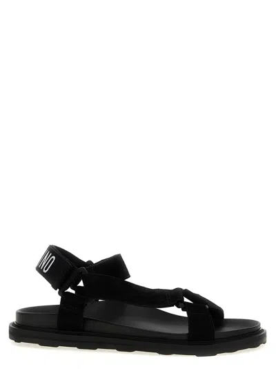Moschino 'sporty' Sandals In Black