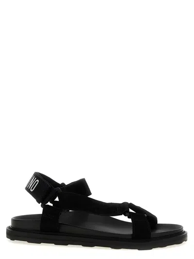 Moschino Sandals In Black
