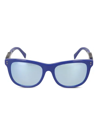 Pre-owned Moschino Square-frame Sunglasses In Blue