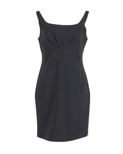 Moschino Square Neck Mini Dress In Black Polyester
