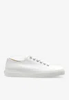 Moschino Square-toe Canvas Sneakers In White