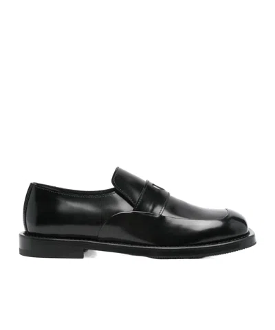 MOSCHINO SQUARE TOE LOAFERS
