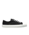 Moschino Square-toe Low-top Sneakers In Black