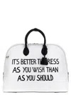 Moschino 'stamped' Tote Bag With Detachable Strap