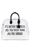 Moschino 'stamped' Tote Bag With Detachable Strap In Multicolor