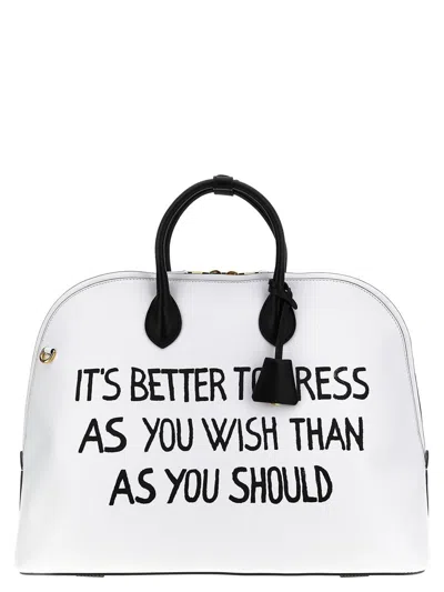 Moschino 'stampa' Handbag In Multicolor