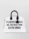 Moschino 'stamped' Tote Bag With Detachable Strap